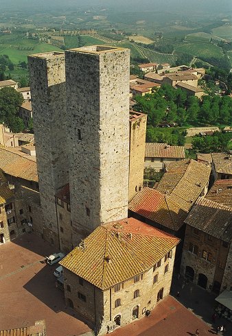 Vue de la torre Grossa
San Gimignano, Toscane, Italie