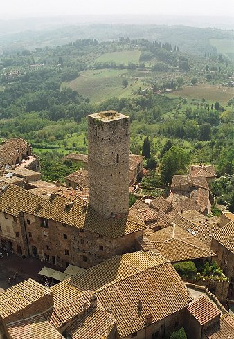 Vue de la torre Grossa
San Gimignano, Toscane, Italie